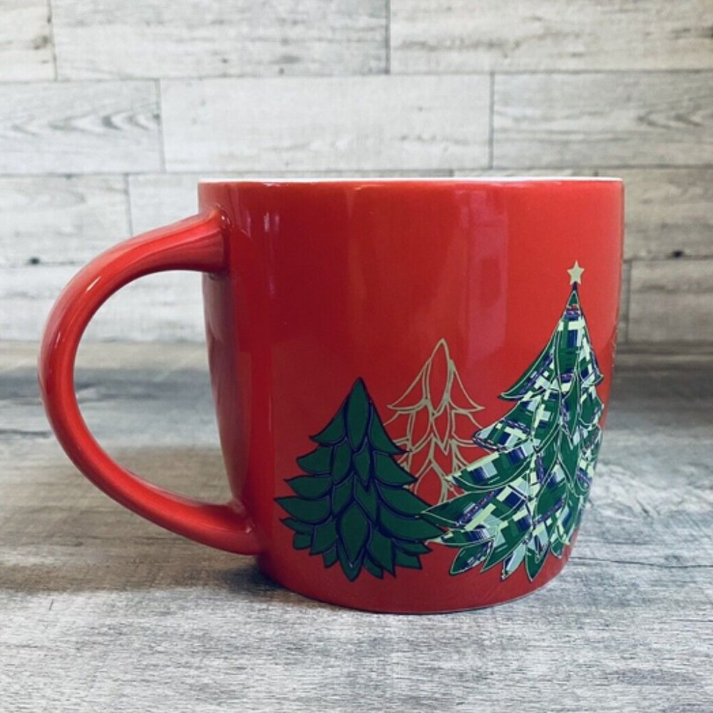 Starbucks 2020 Christmas Holiday Christmas trees 18oz Coffee Mug - Picture 3 of 5